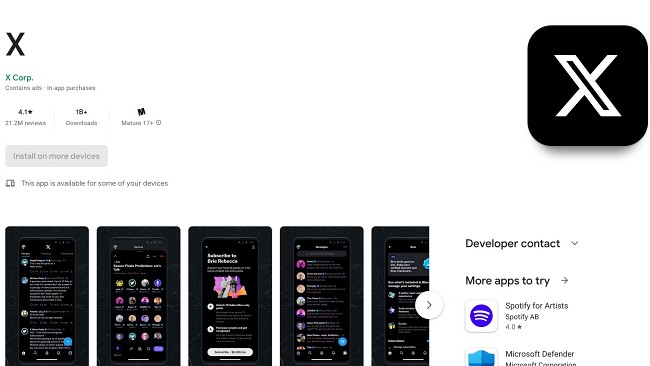 Twitter อัปเดตใหม่กลายเป็น X แล้วในระบบ Android