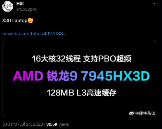 AMD เตรียมเปิดตัวซีพียูสำหรับโน้ตบุ๊คที่มาพร้อม 3D V-Cache 2 AMD เตรียมเปิดตัวซีพียูสำหรับโน้ตบุ๊คที่มาพร้อม 3D V-Cache