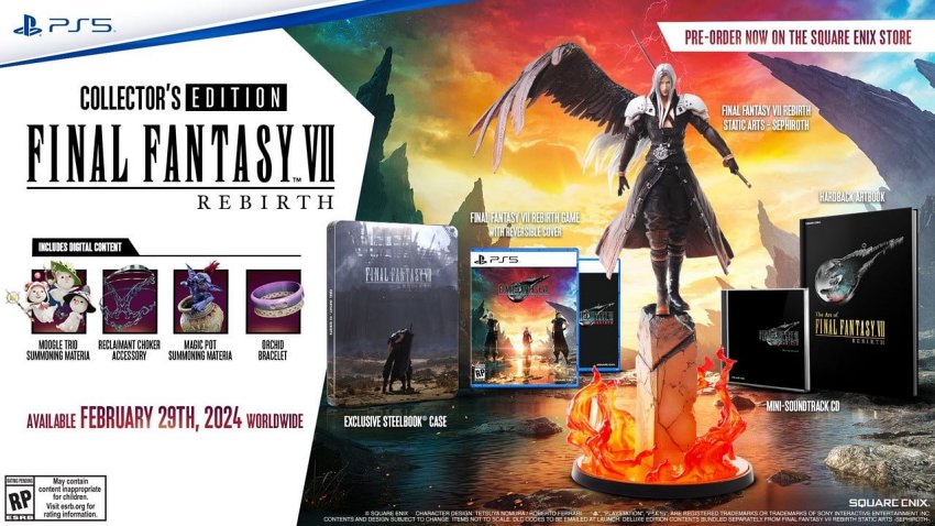 เผยรายละเอียด Final Fantasy VII Rebirth Collector's Edition 2 เผยรายละเอียด Final Fantasy VII Rebirth Collector's Edition