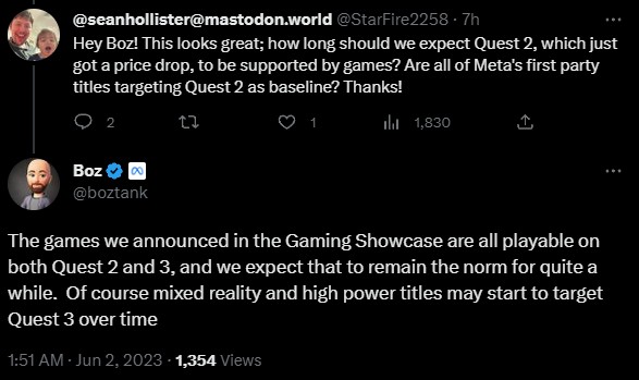 Meta ยืนยันเกมที่เปิดตัวจะรองรับการใช้งานกับ Quest 2 ไปอีกพักใหญ่ 2 Meta ยืนยันเกมที่เปิดตัวจะรองรับการใช้งานกับ Quest 2 ไปอีกพักใหญ่
