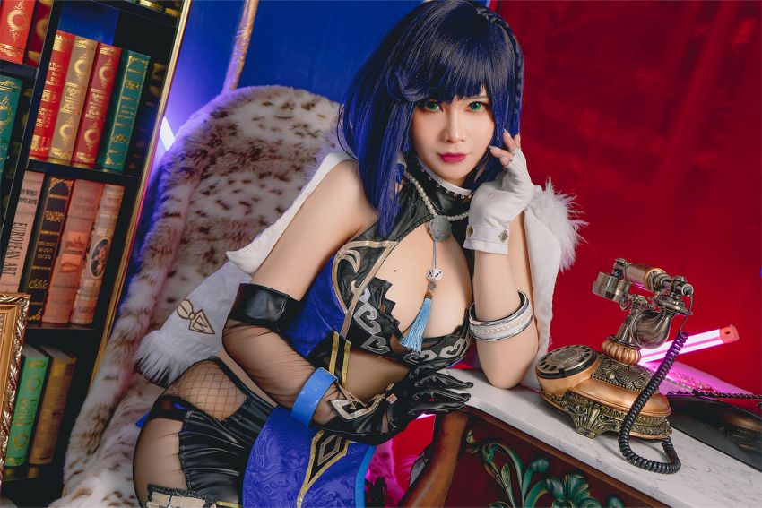 Pyon แปลงโฉมเป็น Yelan จาก Genshin Impact ในชุดสุดแหวก 8 Pyon แปลงโฉมเป็น Yelan จาก Genshin Impact ในชุดสุดแหวก