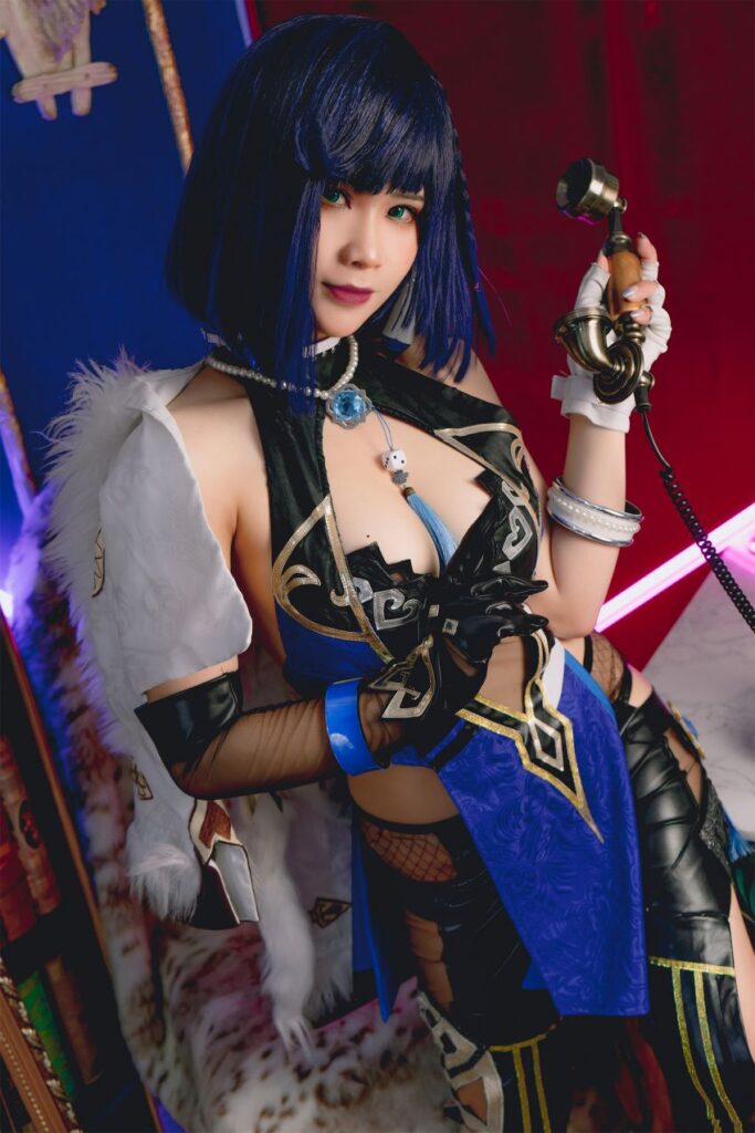Pyon แปลงโฉมเป็น Yelan จาก Genshin Impact ในชุดสุดแหวก 7 Pyon แปลงโฉมเป็น Yelan จาก Genshin Impact ในชุดสุดแหวก