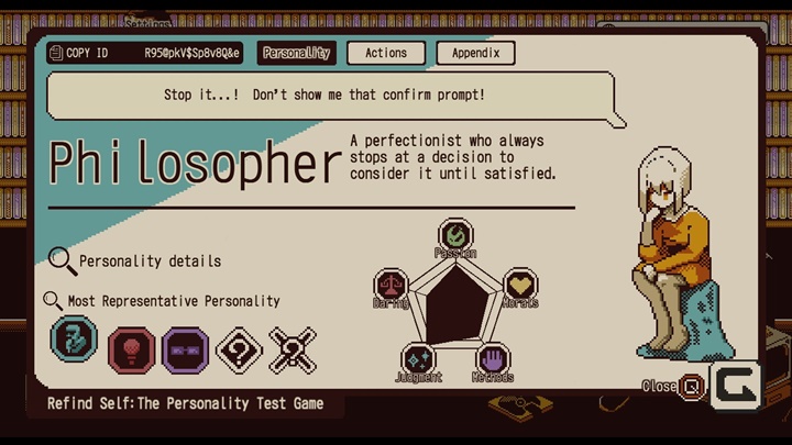 [รีวิว] Refind Self: The Personality Test Game