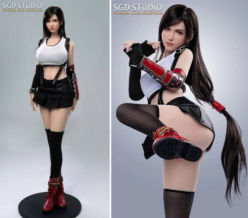 ฟิกเกอร์ Tifa ที่มาพร้อมขนาดหน้าอกที่เลือกได้ 2 ฟิกเกอร์ Tifa ที่มาพร้อมขนาดหน้าอกที่เลือกได้