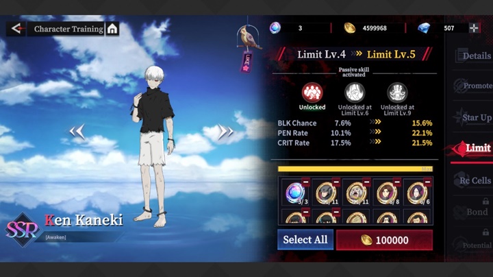7 วิธีเพิ่มค่า CP หรือพลังต่อสู้ในเกม Tokyo Ghoul: Break the Chains 5 7 วิธีเพิ่มค่า CP หรือพลังต่อสู้ในเกม Tokyo Ghoul: Break the Chains