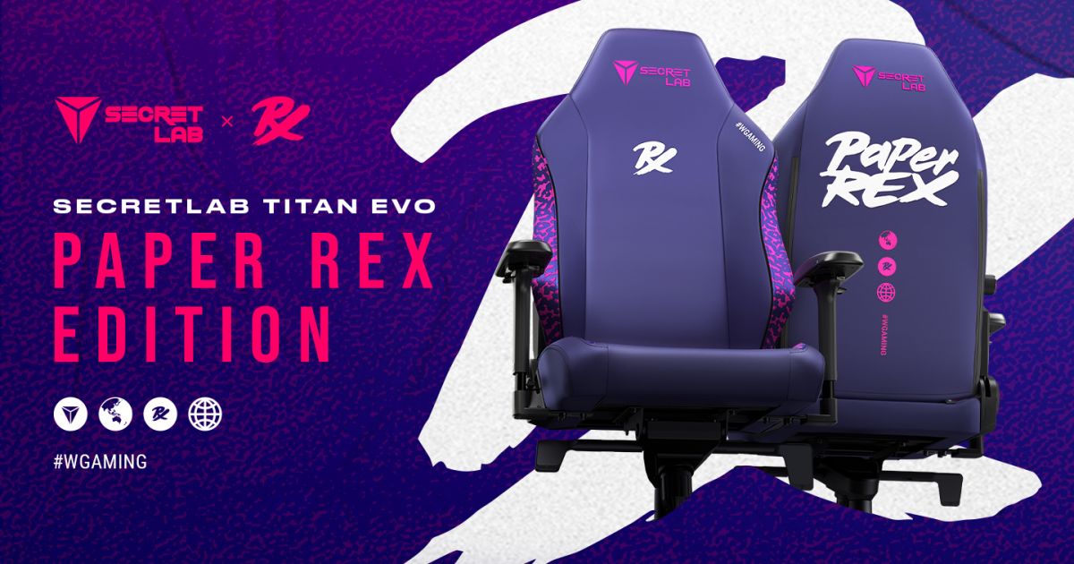Secretlab TITAN Evo Paper Rex Edition: เฉลิมฉลองให้กับทีม #WGAMING 1 Secretlab TITAN Evo Paper Rex Edition: เฉลิมฉลองให้กับทีม #WGAMING