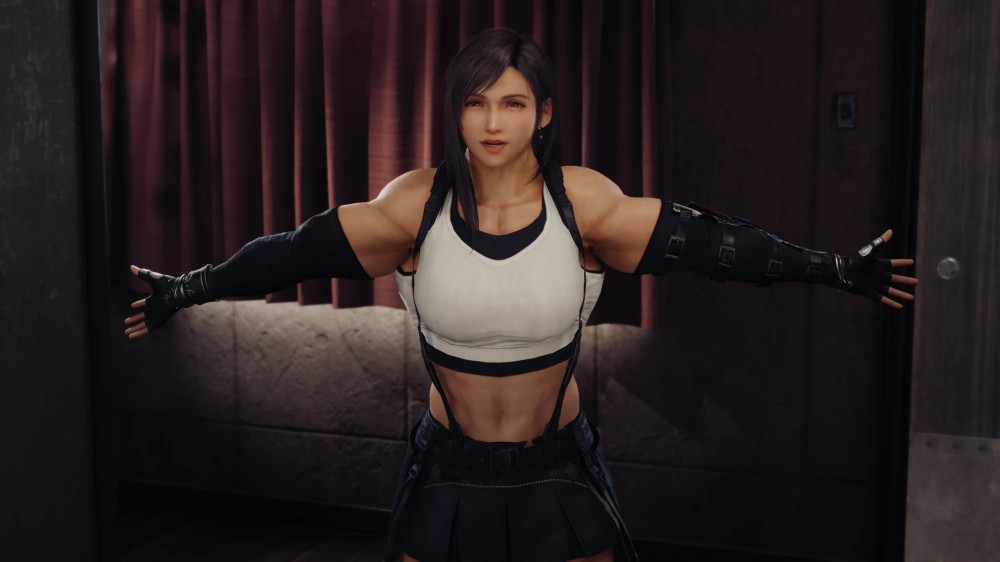 Buffed Female Final Fantasy VII Remake Mod by FudgeX02