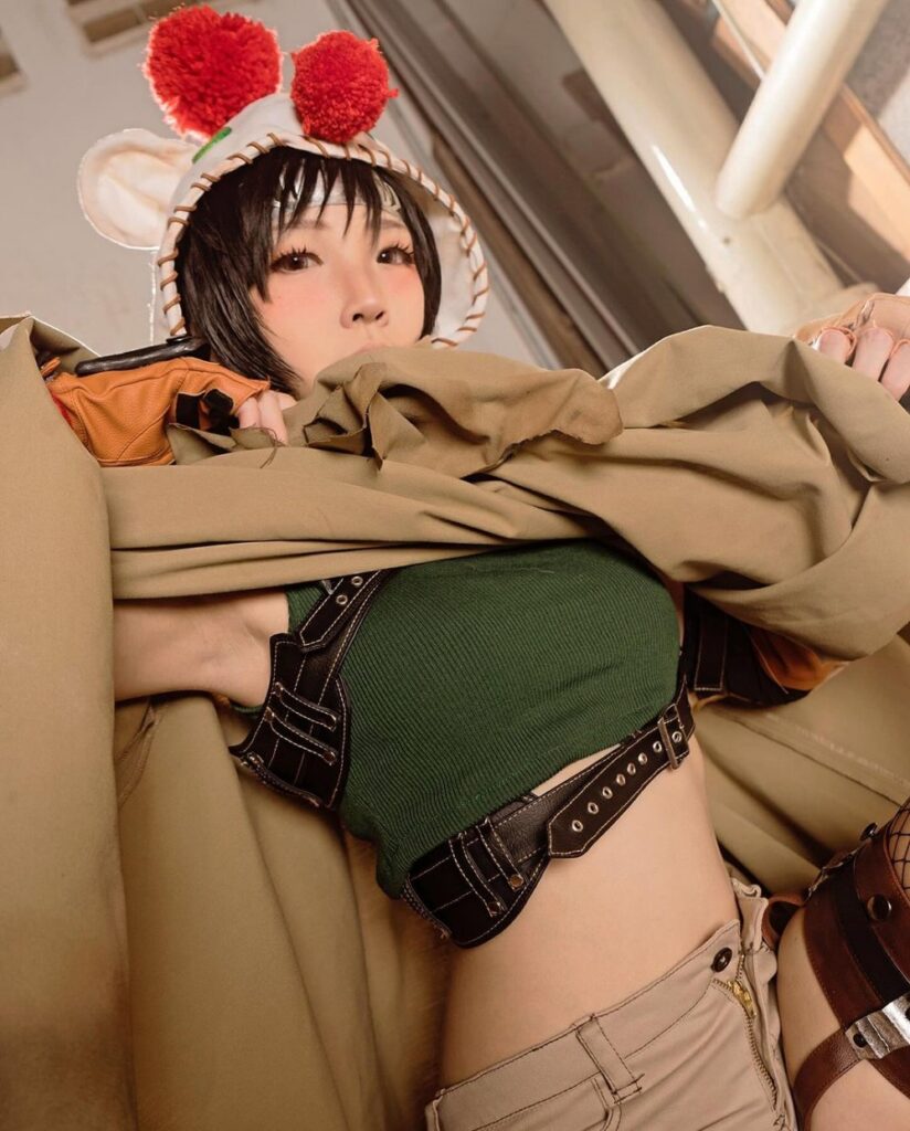 สาวน้อยแปลงโฉมเป็น Yuffie จาก Final Fanatsy VII Rebirth ได้คิกขุสุด ๆ 5 Yuffie Final Fanatsy VII Rebirth Cosplay by nekonoikatsu
