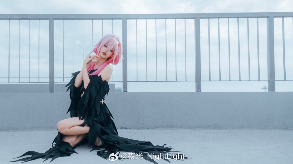 คอสเพลย์ Inori Yuzuriha จาก Guilty Crown ในชุดสีดำสุดแซ่บ 5 Inori Yuzuriha Guilty Crown Cosplay by Night Light