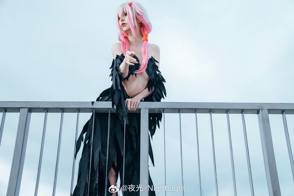 คอสเพลย์ Inori Yuzuriha จาก Guilty Crown ในชุดสีดำสุดแซ่บ 6 Inori Yuzuriha Guilty Crown Cosplay by Night Light