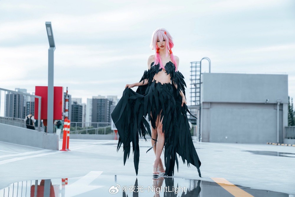 คอสเพลย์ Inori Yuzuriha จาก Guilty Crown ในชุดสีดำสุดแซ่บ 9 Inori Yuzuriha Guilty Crown Cosplay by Night Light