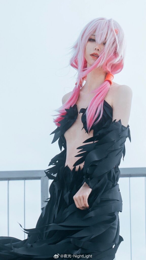 คอสเพลย์ Inori Yuzuriha จาก Guilty Crown ในชุดสีดำสุดแซ่บ 4 Inori Yuzuriha Guilty Crown Cosplay by Night Light