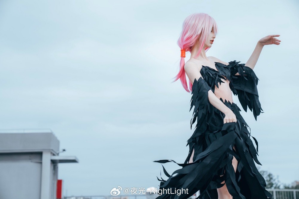 คอสเพลย์ Inori Yuzuriha จาก Guilty Crown ในชุดสีดำสุดแซ่บ 10 Inori Yuzuriha Guilty Crown Cosplay by Night Light