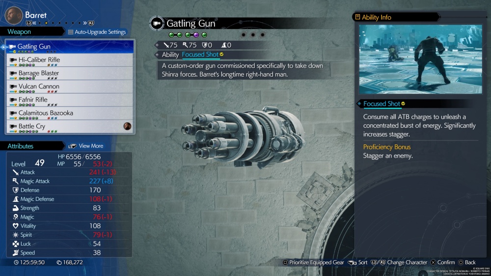 รวมวิธีการตามหาอาวุธทั้งหมดของ Barett ใน Final Fantasy VII Rebirth 2 Final Fantasy VII Rebirth Barett Weapon List 1