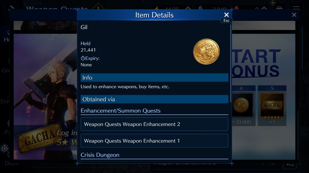 วิธีหา Gil, Blue & Red Crystal มาใช้ใน Final Fantasy VII: Ever Crisis 2 How to Find Gil Blue and Red Crystal Final Fantasy VII Ever Crisis