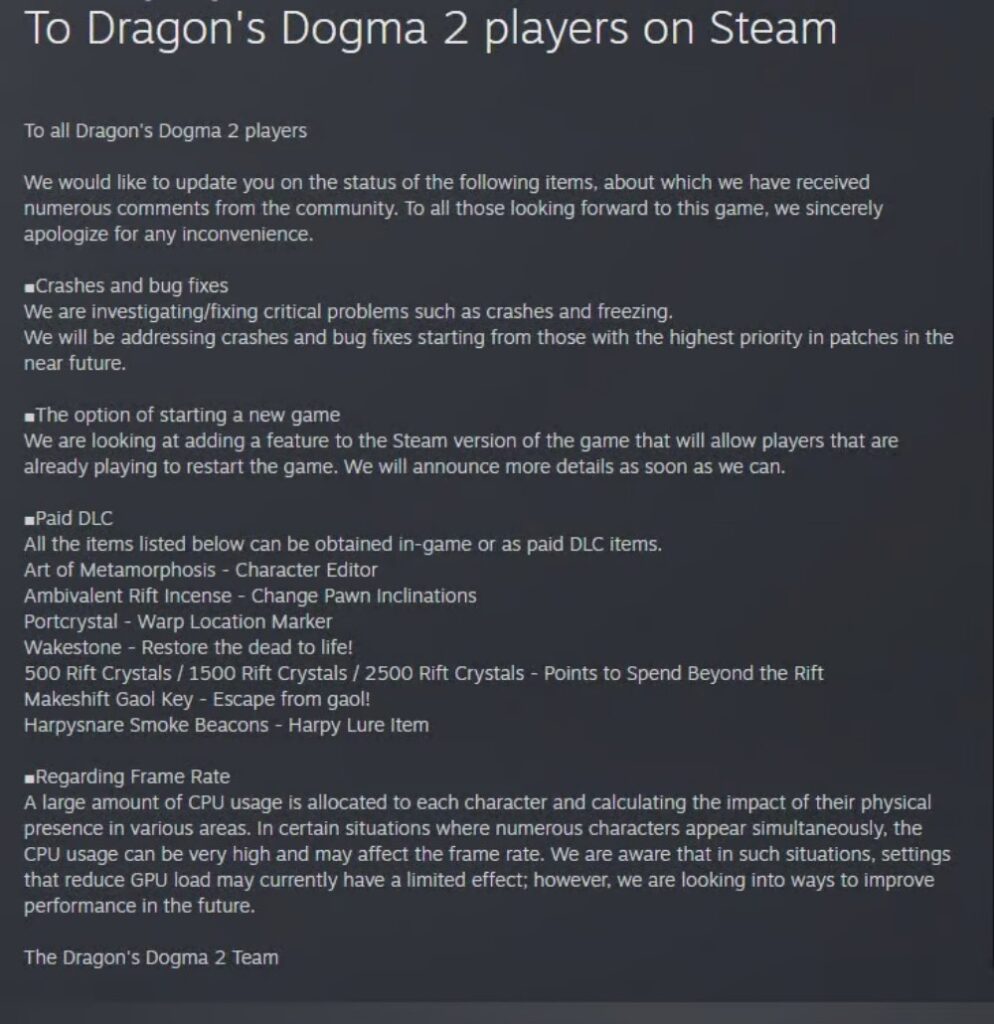 Dragon's Dogma II จะเพิ่มตัวเลือก New Game เข้ามาให้ใช้งาน 2 Dragon's Dogma II Will add new game option
