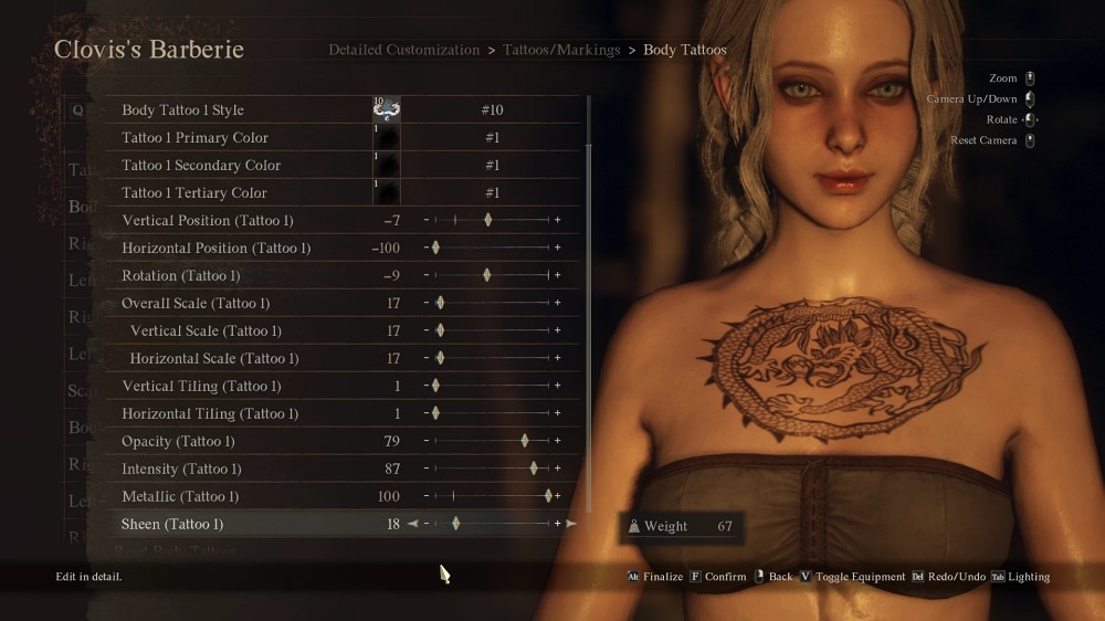 Tattoos Pack Dragon's Dogma II Mod by MelinaYor
