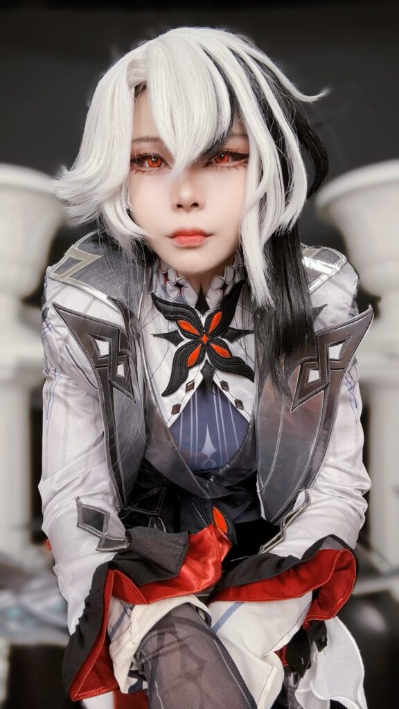 คุณมิรินสุดแซ่บ แปลงโฉมเป็น Arlecchino จาก Genshin Impact ในชุดชั้นใน 3 Arlecchino Genshin Impact Cosplay by Mirin