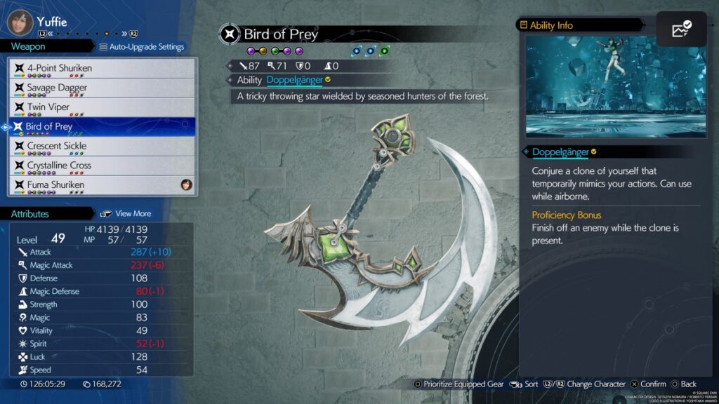 รวมวิธีการตามหาอาวุธทั้งหมดของ Yuffie ใน Final Fantasy VII Rebirth 5 Final Fantasy VII Rebirth Yuffie Weapon List