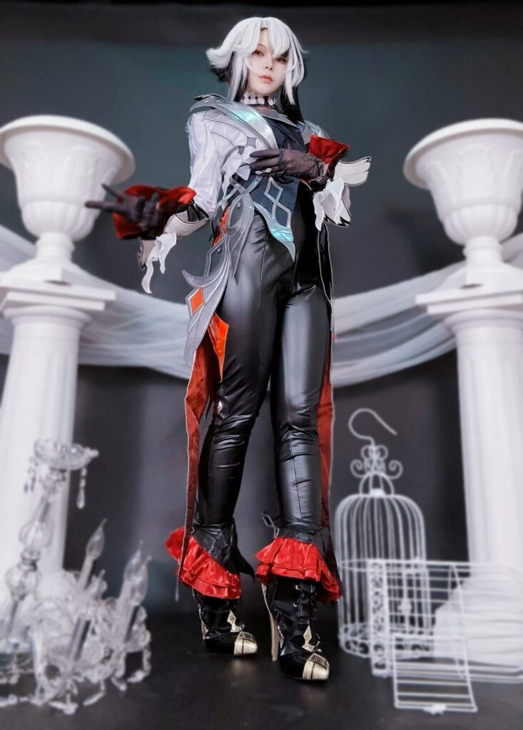 คุณมิรินสุดแซ่บ แปลงโฉมเป็น Arlecchino จาก Genshin Impact ในชุดชั้นใน 5 Arlecchino Genshin Impact Cosplay by Mirin