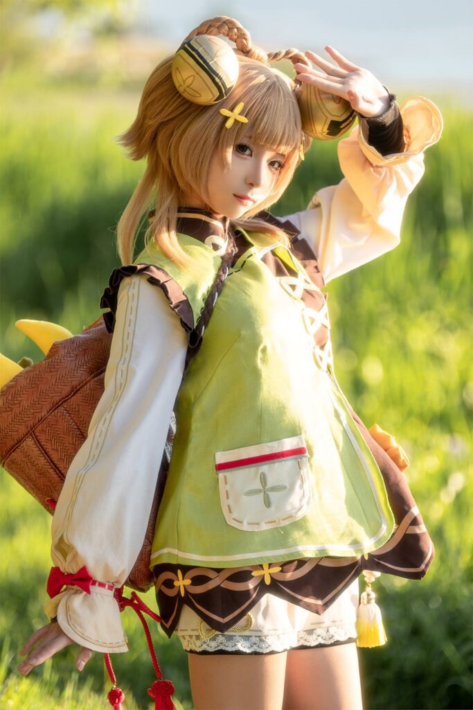 คอสเพลย์ Yaoyao สาวน้อยน่ารักจาก Genshin Impact 7 Yaoyao Genshin Impact Cosplay by Chunmomo