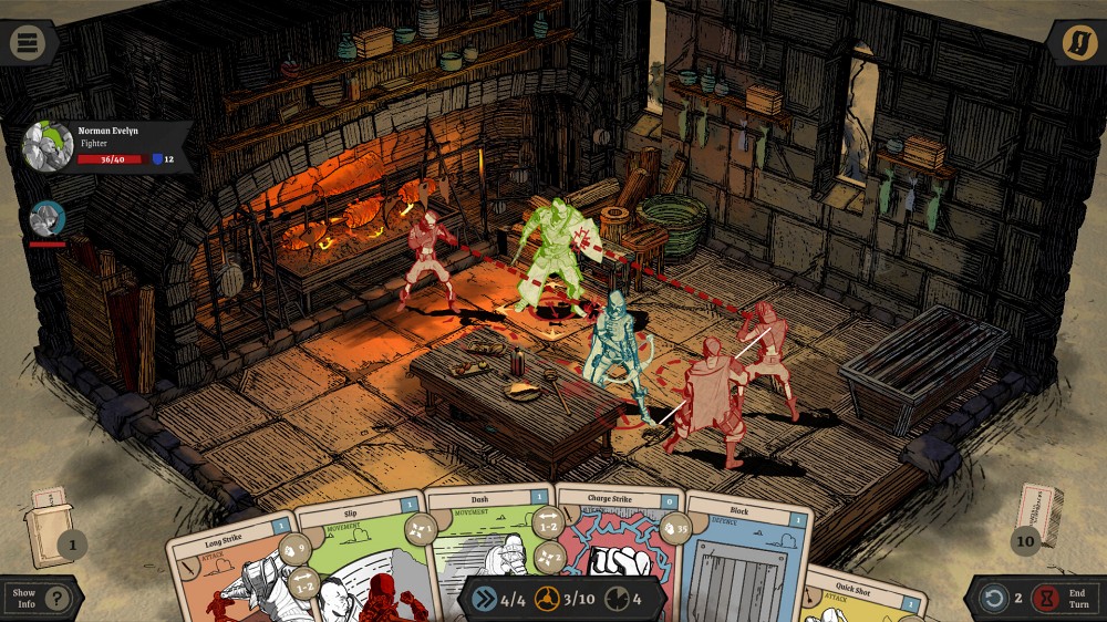 เปิดตัว Knights in Tight Spaces เกม Turn-based Strategy Deckbuilder ในยุคกลาง 3 Knights in Tight Spaces Announced