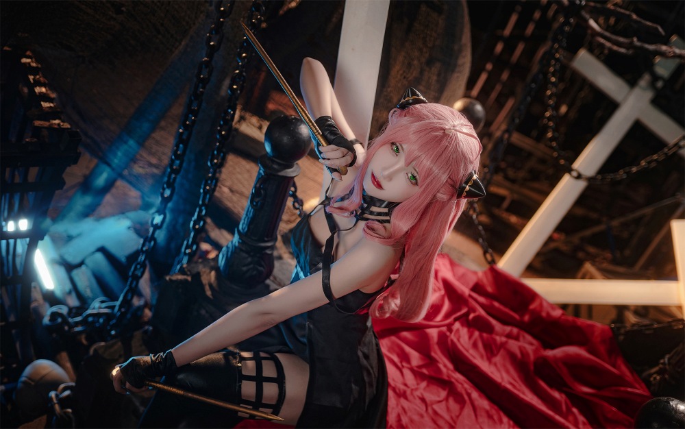 คอสเพลย์ Anya จาก Spy x Family ในสไตล์มือสังหารสาว 5 Anya Spy x Family Cosplay by A-Xuan