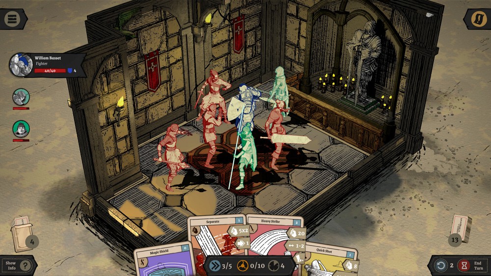 เปิดตัว Knights in Tight Spaces เกม Turn-based Strategy Deckbuilder ในยุคกลาง 5 Knights in Tight Spaces Announced