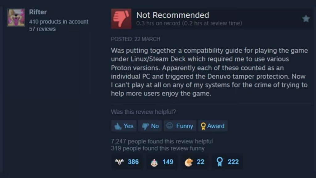 แฟนเกม Dragons Dogma 2 เตือน Denuvo อาจทำให้ไอดี Steam พังได้ 2 แฟนเกม Dragons Dogma 2 เตือน Denuvo อาจทำให้ไอดี Steam พังได้