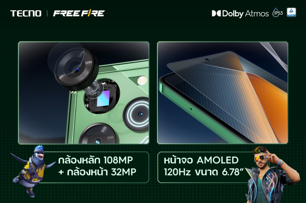 เตรียมพบกับสุดยอดสมาร์ทโฟนแห่งปี TECNO POVA 6 Pro 5G 3 เตรียมพบกับสุดยอดสมาร์ทโฟนแห่งปี TECNO POVA 6 Pro 5G
