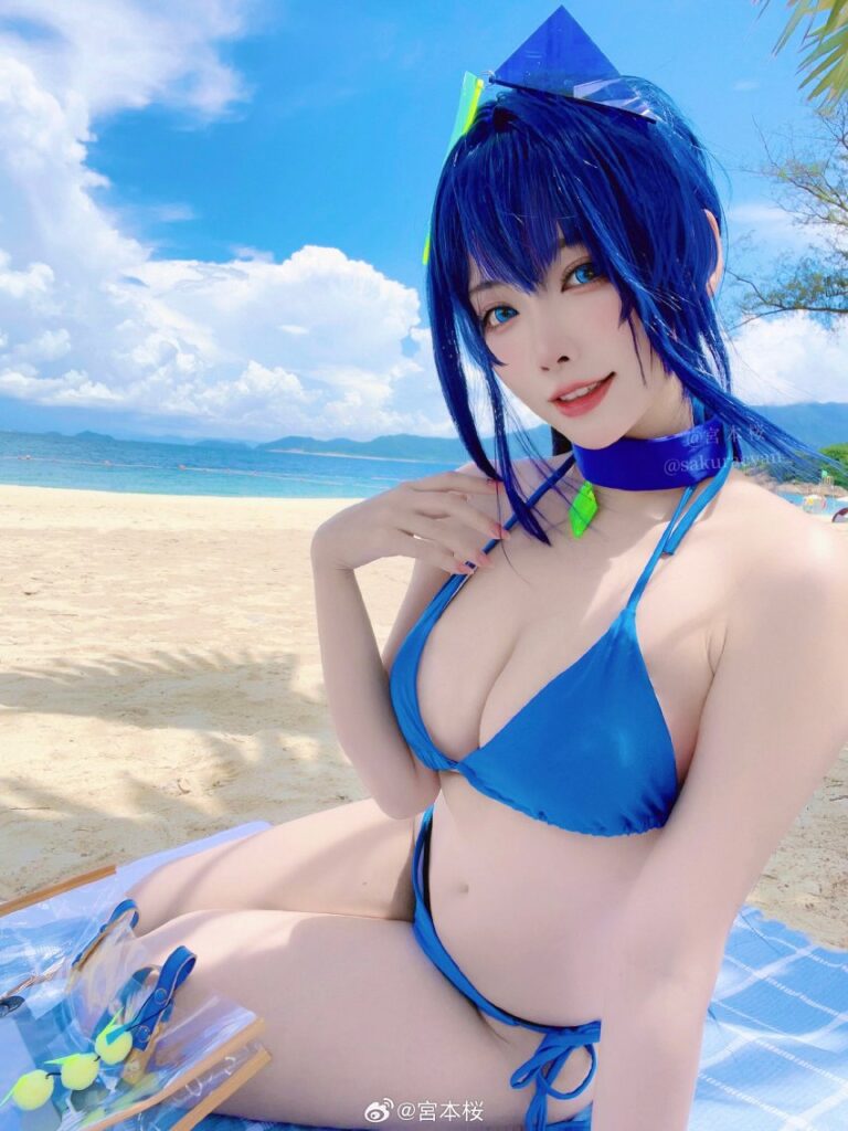 คอสเพลย์ New Jersey จาก Azur Lane เที่ยวทะเล 3 คอสเพลย์ New Jersey จาก Azur Lane เที่ยวทะเล