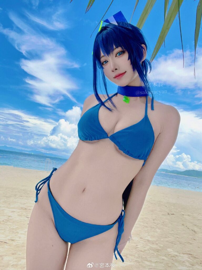คอสเพลย์ New Jersey จาก Azur Lane เที่ยวทะเล 4 คอสเพลย์ New Jersey จาก Azur Lane เที่ยวทะเล