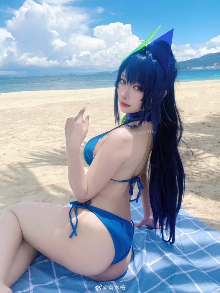 คอสเพลย์ New Jersey จาก Azur Lane เที่ยวทะเล 5 คอสเพลย์ New Jersey จาก Azur Lane เที่ยวทะเล
