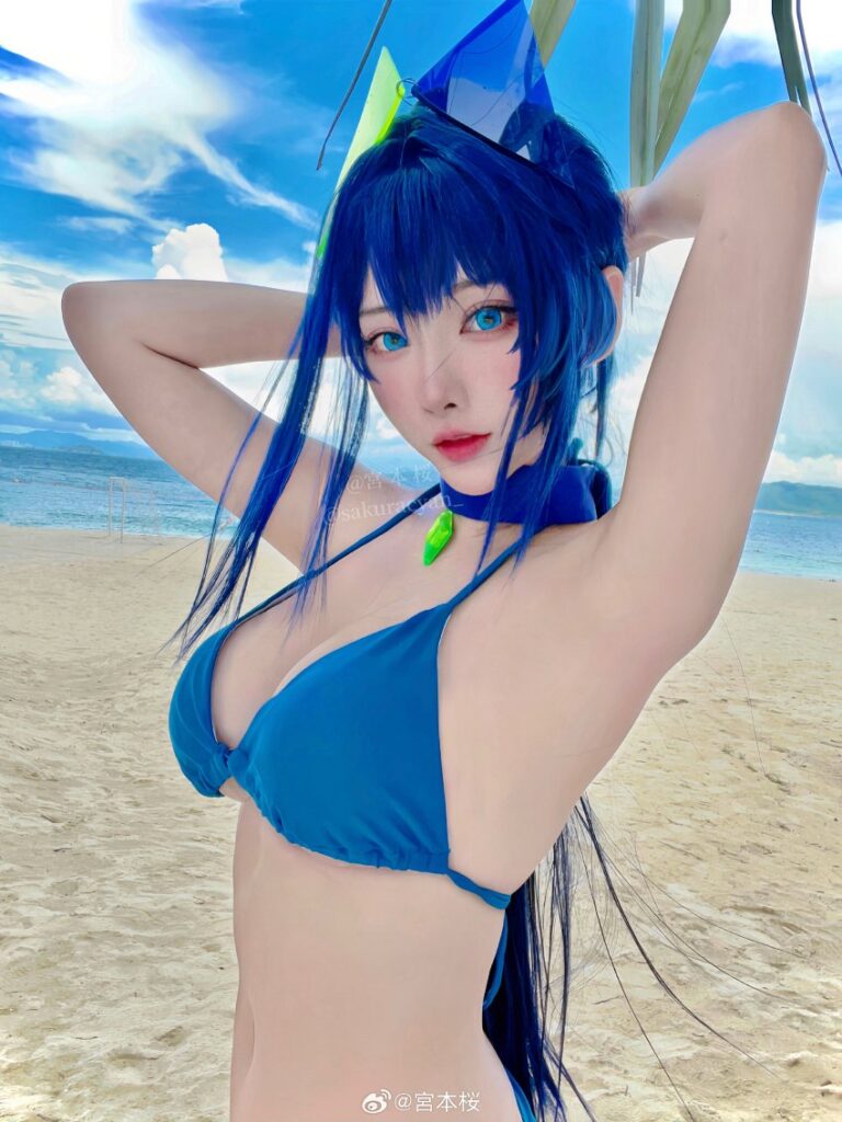 คอสเพลย์ New Jersey จาก Azur Lane เที่ยวทะเล 6 คอสเพลย์ New Jersey จาก Azur Lane เที่ยวทะเล