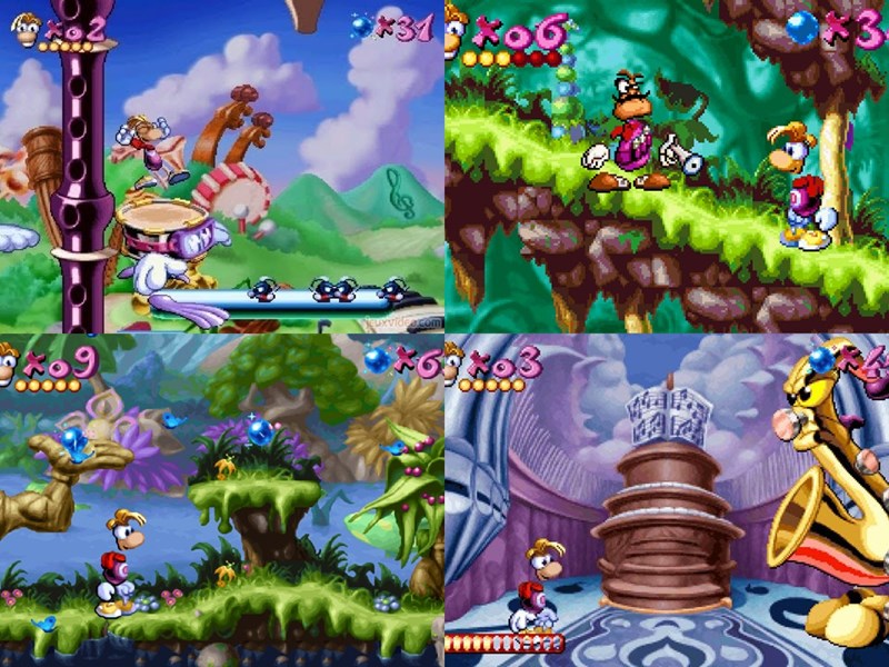 รวมเกมฮิตติดอันดับที่ขายดีที่สุดของ PlayStation 1 3 Rayman