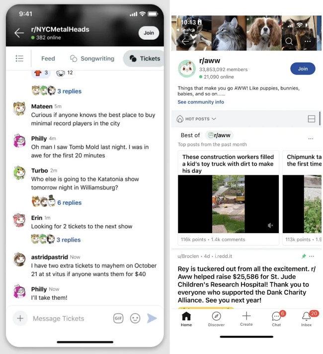Reddit ทดสอบฟีเจอร์การแชทแบบเรียลไทม์ 2 Reddit ทดสอบฟีเจอร์การแชทแบบเรียลไทม์