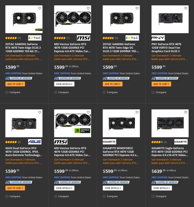 NVIDIA อาจสั่งลดจำนวนการผลิต RTX 4070 หลังยอดขายไม่ถึงเป้า 2 NVIDIA อาจสั่งลดจำนวนการผลิต RTX 4070 หลังยอดขายไม่ถึงเป้า