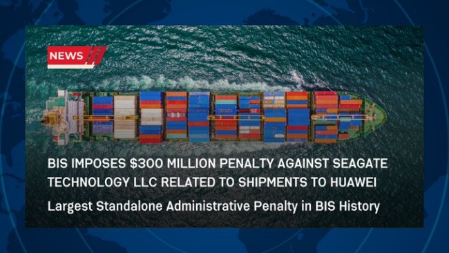 Seagate ถูกสั่งปรับเป็นจำนวนเงิน 300 ล้านเหรียญหลังทำการค้ากับ Huawei 2 Seagate ถูกสั่งปรับเป็นจำนวนเงิน 300 ล้านเหรียญหลังทำการค้ากับ Huawei