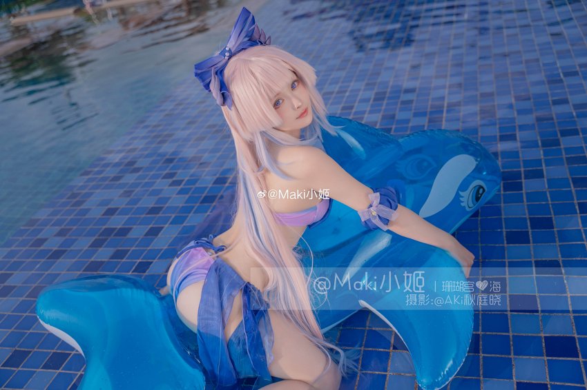 คอสเพลย์ Kokomi จาก Genshin Impact ใส่บิกินี่อวดหุ่นสุดแซ่บ 2 คอสเพลย์ Kokomi จาก Genshin Impact ใส่บิกินี่อวดหุ่นสุดแซ่บ