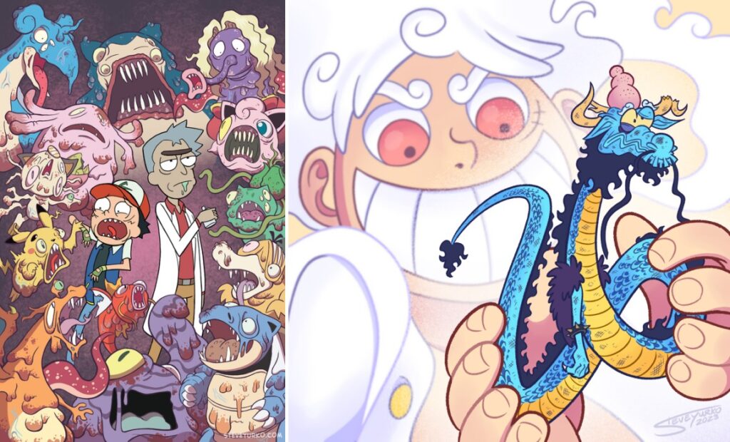 แฟนอาร์ต Luffy เกียร์ 5 จาก Steve Yurko