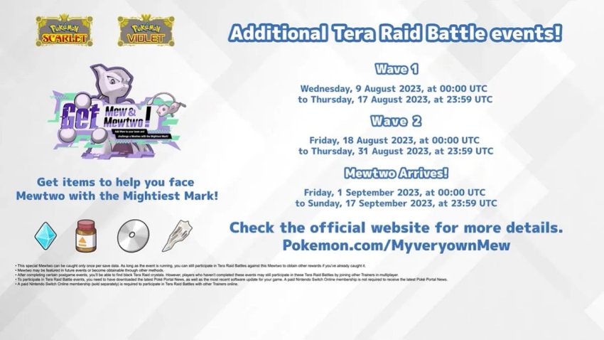 Pokémon Scarlet and Violet ปล่อยโค้ดแจก Mew ฟรี 3 Pokémon Scarlet and Violet ปล่อยโค้ดแจก Mew ฟรี
