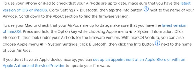 Apple เปิดให้ผู้ใช้งาน AirPods นำไปอัปเดตเฟิร์มแวร์ผ่าน Apple Store ได้แล้ว 2 Apple เปิดให้ผู้ใช้งาน AirPods นำไปอัปเดตเฟิร์มแวร์ผ่าน Apple Store ได้แล้ว