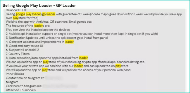 รายงานเผยแฮกเกอร์จาก Dark Web มุ่งเป้าโจมตี Play Store