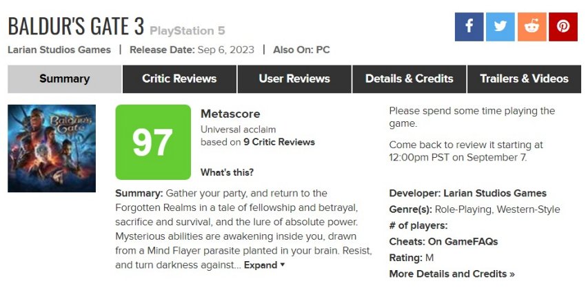 Baldur's Gate 3 ขึ้นแท่นเกมรีวิวดีที่สุดบน PS5 2 Baldur's Gate 3 ขึ้นแท่นเกมรีวิวดีที่สุดบน PS5