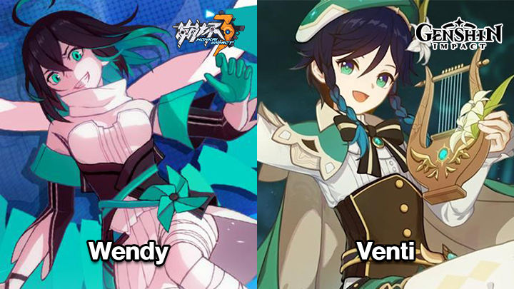 8 ตัวละครหน้าเหมือนจาก Honkai สู่ Genshin Impact