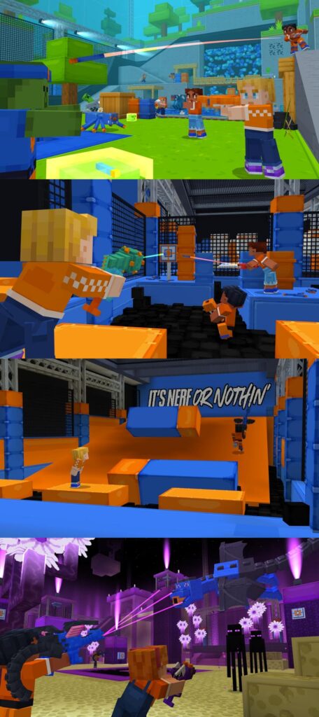 Minecraft เปิดตัว DLC ใหม่ร่วมกับ Nerf เพิ่มโหมด Online FPS 2 Minecraft เปิดตัว DLC ใหม่ร่วมกับ Nerf เพิ่มโหมด Online FPS