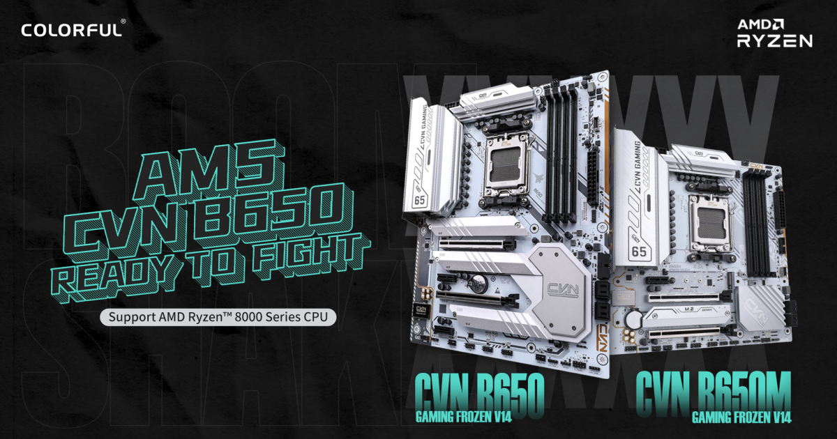 COLORFUL เปิดตัวเมนบอร์ด CVN B650M GAMING FROZEN
