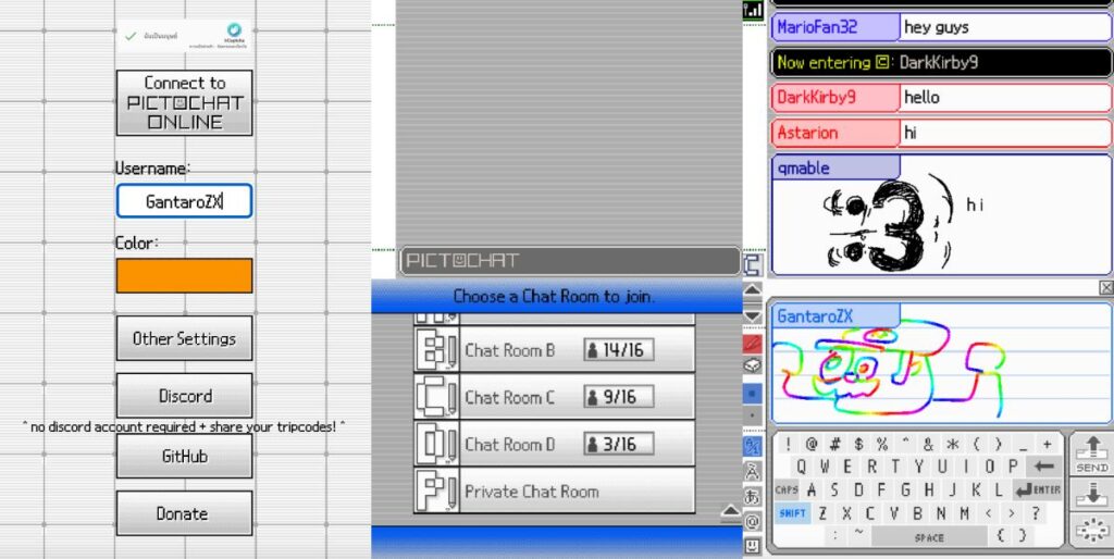 PictoChat แอปแชทจาก Nintendo DS กลับมาให้ใช้งานอีกครั้ง 2 PictoChat Online