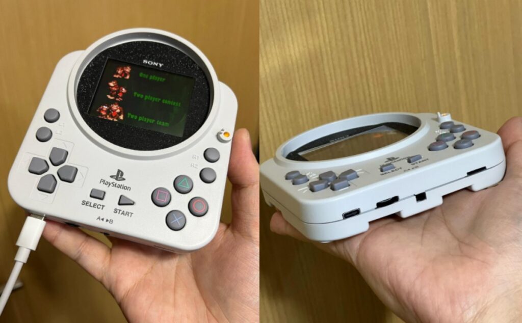 อย่างเท่! ผู้เล่นโมดิฟายจอยเกม PS1 รุ่นหายากให้กลายเป็นคอนโซลในตัว 2 PS1 Mini
