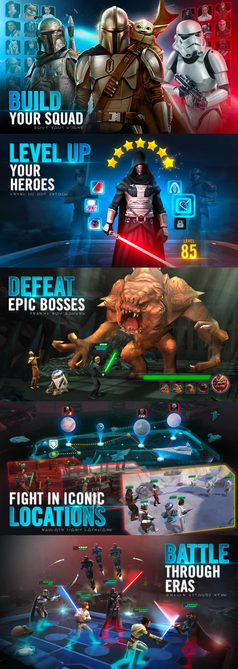 Star Wars Galaxy of Heroes เปิดลงทะเบียนล่วงหน้าบน PC 8 Star Wars Galaxy of Heroes เกม